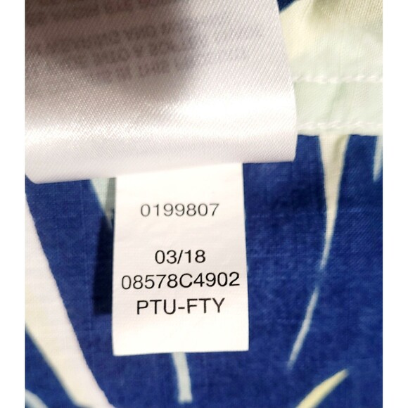 Tommy Hilfiger Custom Fit Hibiscus Button Up  Hawaiian Tropical Print XL NWOT - Picture 11 of 11